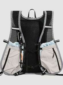 Ransel Rompi Lari dan Hiking Ringan dengan Strip Reflektif, Ransel Hidrasi Jaring Bernapas untuk Aktivitas Luar Ruangan Mendaki, Bersepeda - MultiWarna - View 5