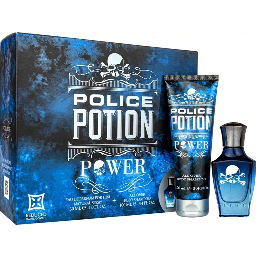 Police Potion Power Gift Set 30ml EDP Spray + Shower Gel 100ml - Spicy Woody - View 1