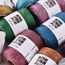 6mm Shiny Metallic Yarn, Sequin Knitted Thread, Suitable For DIY Knitted Plant Hanging Baskets, Crochet Bags, Holiday Decorations - Multicolor - View 3