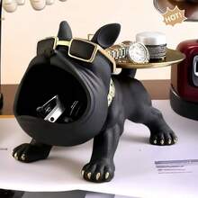 Ins Style French Bulldog Decor For Entryway, Living Room, Home Decor, Luxury Shoe Cabinet, Key Holder, Ornament, Storage Tray For Living Room, Study, Bedroom, TV Stand - Multicolor - View 7