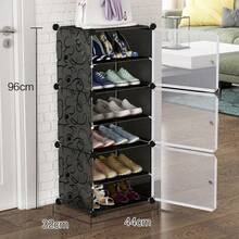 Door Shoe Rack, Shoe Storage Cabinet, Portable Shoe Rack, Expandable Vertical Shoe Rack, Can Store 8-60 Pairs Of Shoes, Boots, Slippers, Large DIY Plastic Detachable Shoe Rack, Suitable For Entryway, Bedroom, Multiple Colors Available - View 11