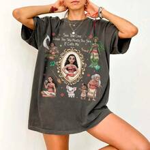 Disney2026,Retro Style Bow Princess Moana Shirt, Maui Hehe Pupu Disney T-Shirt, 2026 Disney Princess Shirt, Disney Park Tour Princess Shirt - 2 - 查看 9