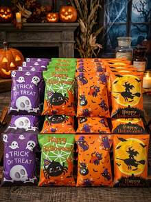 27pcs Halloween Gift Bags With Stickers, Halloween Cash Envelopes, Halloween Candy & Cookie Bags, Snack Bags, Halloween Gift Wrapping Supplies, Halloween Decorations, Trick Or Treat, Halloween Party Supplies, Halloween Gifts, Party Favor Bags - Halloween Ghost Witch - View 8