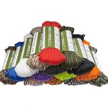 25m/984inch Of 7-Core Rope With A Diameter Of 4Mm, Suitable For Phone Lanyard Weaving Bracelets And Outdoor Camping,Clothesline,DIY Making - Multicolor - View 3