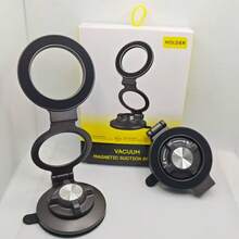 Vacuum Magnetic Car Phone Holder, Foldable Car Mount Navigation Suction Cup Holder - Multicolor - View 17