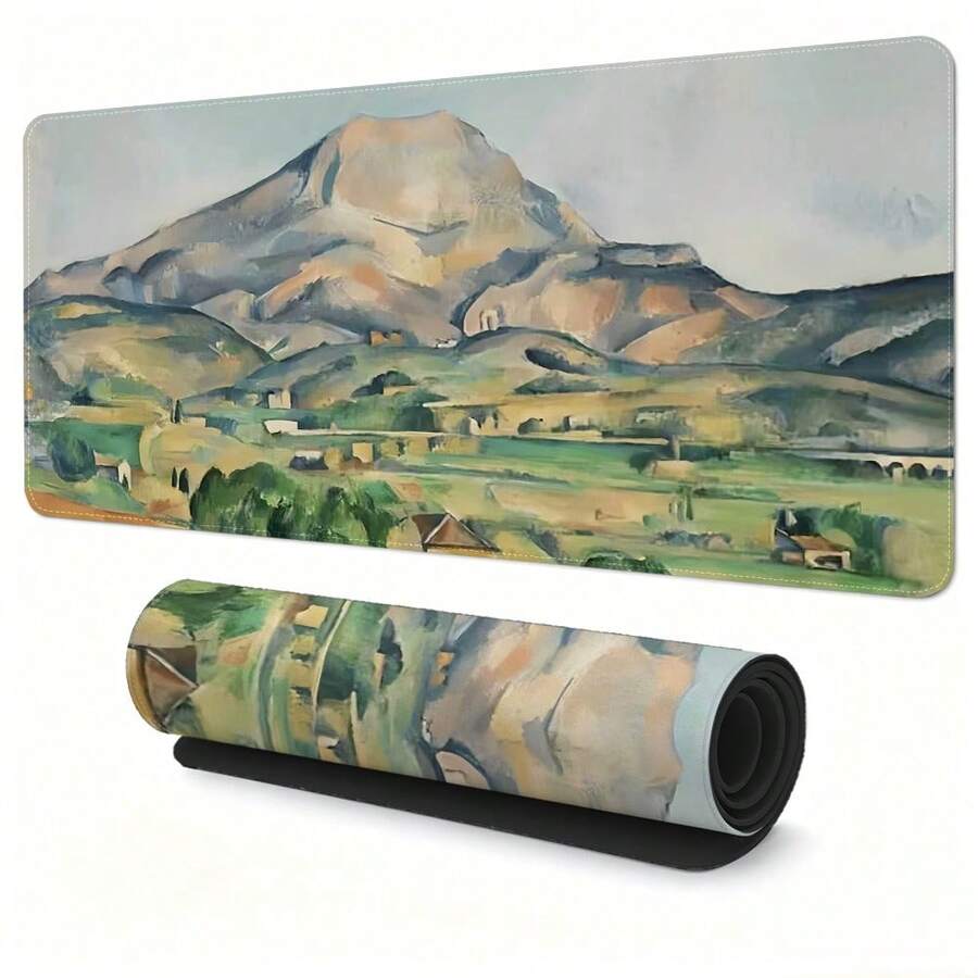 Painting Style Home Office Desk Mat, Extended Mouse Pad, XXL Mouse Pad, Office Desk Accessory, Hot-Selling Mouse Pad, Desktop Mouse Pad - Mouse Pad - View 1