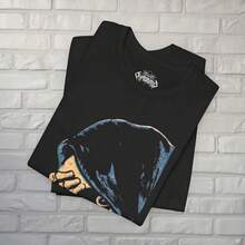 Camiseta de Esqueleto de Estilo Cómic - Camiseta Gótica Vintage de Terror para Fanáticos de Calaveras y Esqueletos, Estilo Punk Metal, Diseño Retro de Cómic, Regalo Espeluznante - Negro - Ver 5