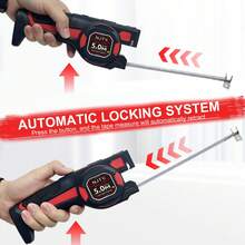 NJTY 3-In-1 Laser Tape Measure, Dual Up/Down Green Laser Lines, 5m Auto-Lock Tape & Built-In Precision Bubble Level, Layout Tool For Wall Mounting, Carpentry, Ceiling Renovation, DIY Woodworking And Home Construction Projects - A - View 5