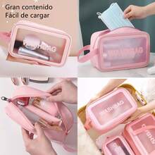 Lumbor37 Hanging Travel Toiletry Bag Organizer And Bathroom Dopp Hygiene Kit With Hook For Travel Accessories, Toiletries, Bathroom, Shaving And Makeup For Men And Women - 3-粉紅色 - 查看 3