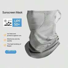 UV Protection Face Mask/Neck Gaiter UPF 50+ Reusable Sun Protection Mask Breathable Ice Silk Neck Guard For Golf, Hiking, Running, Cycling, Outdoor Sports, Summer Ear Loop Men's Sun Protection Mask Neck Guard Full Face UV Protection Ice Silk Cycling Fishing Outdoor Neck Gaiter Mask - Multiple Styles - View 16