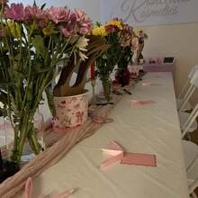 6/24pcs Scallop Shaped Name And Place Cards With Ribbon, DIY Wedding Table Number Cards, Wedding Party Decorations (Pink), Suitable For Weddings, Holiday Parties, Birthdays, Christmas And New Year, Various Celebrations - A - View 12