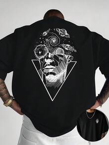 Men T-Shirts - 黑色 - 查看 1
