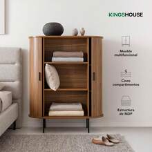 Wardrobe, Clothes Storage Unit, Multipurpose Organizer, Maple Wood, Bedroom Dresser - 1 - View 3