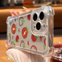 Funda para Teléfono: Una Funda Transparente Antigolpes de Cuatro Esquinas con Estampados de Patrones de Anime, Adecuada para 11, 12, 13, 14, 15, 16, 17, PRO, PROMAX, PLUS,, 16E, 17AIR, X, XR, XSMAX. - transparente - Ver 2