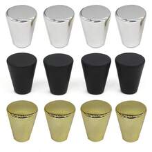 4/8pcs Plastic Conical Drawer Pulls, Cabinet Door Handles, Suitable For Drawers, Cabinets, Wardrobe Doors, Vanity Cabinet Doors, Bedroom Decor, With Installation Screws Included - single hole - View 2