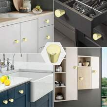4/8pcs Plastic Conical Drawer Pulls, Cabinet Door Handles, Suitable For Drawers, Cabinets, Wardrobe Doors, Vanity Cabinet Doors, Bedroom Decor, With Installation Screws Included - single hole - View 5
