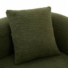 2-In-1 Convertible Sofa For Two People, With Two Cushions, Unfoldable Double Sofa Bed, Versatile Sofa For Guest Room And Living Room (Green Chenille) - Olive Green - View 9