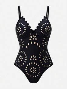 Swim Oasis Traje de baño de una pieza elegante y maduro estilo BOHO a juego, para playa y resort de primavera/verano - Blanco - Ver 5