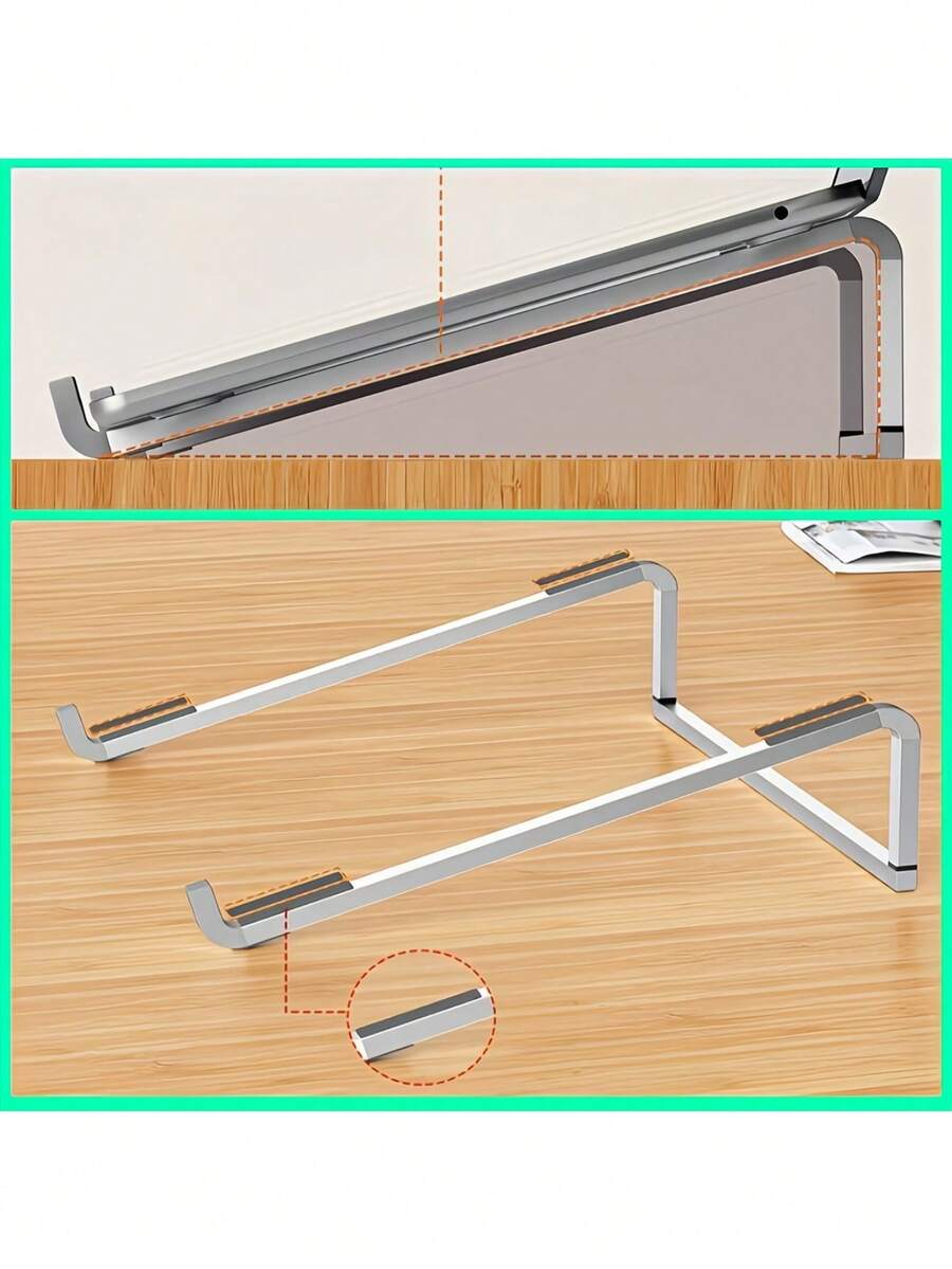 1pc Laptop Stand, Comes With Colorful Gift Box Packaging + Storage Bag, Foldable, Convenient Storage, Ergonomic Design, Suitable For Office, Home, Teachers, Nurses. Great Gift - A - View 1