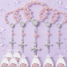 15pcs/Set Naming Ceremony Set: Faux Crystal Cross Bracelet, Suitable For Birthday Party, Commemorative Gift, Naming Ceremony, Wedding Party, Women's Naming Ceremony, Birthday Party Gift, Wedding Party Gift, Pre-Wedding Party Gift, Anniversary Party Gift, Suitable For Mother, Couple, Best Friend Daily Wear, Mother's Day Gift - A - View 9