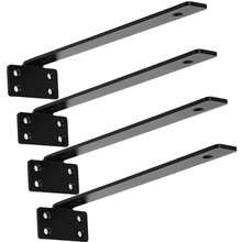 4Pcs Floating Shelf Brackets 15-25cm Heavy Duty Metal Support Wall Hanging - 15cm - View 7