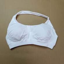 NCLAGEN-Sujetador deportivo de impacto para mujer, Top Halter sin costuras, soporte alto, realce, espalda abierta, ropa de gimnasio, ropa interior de entrenamiento para Yoga y Fitness - Gris Claro - Ver 9