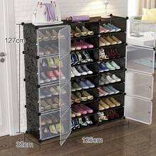 Door Shoe Rack, Shoe Storage Cabinet, Portable Shoe Rack, Expandable Vertical Shoe Rack, Can Store 8-60 Pairs Of Shoes, Boots, Slippers, Large DIY Plastic Detachable Shoe Rack, Suitable For Entryway, Bedroom, Multiple Colors Available - View 14
