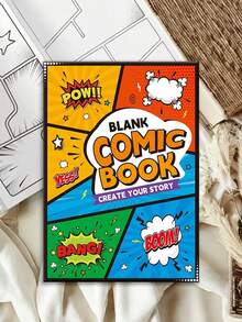 1pc Creative Comic Book, Unleash Your Imagination, Suitable For All Ages Comic Enthusiasts, Beginners And Experts, Perfect Gift For Holidays, Birthdays, Parties Back To School - Multicolor - View 3