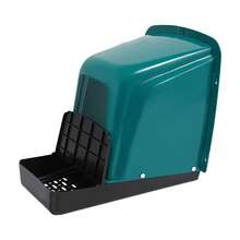 4Pcs Plastic Chicken Nesting Boxes Egg Laying Nest With Egg Collector Function, Easy Clean Poultry Hen Nest Box Accessory, Anti-Break Egg Collection  Supply For Backyard Farm Small Poultry Raising - Blue+Black - View 4