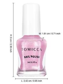 TOMICCA 5ml 10入快乾水性彩色指甲油，易卸除不傷甲，適合初學者居家DIY、美甲沙龍或送禮 - 彩色 - 查看 9
