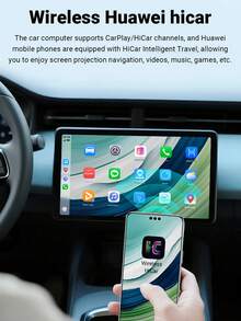 XUDA New 5in1 Carplay Ai Box Mendukung Output HD HDNI Android 14/Carplay/Android Auto/HiCar Mendukung Peralihan Antar Empat Sistem Operasi 4+32GB Menawarkan Kinerja Tinggi, Multi-Fungsi, Operasi Stabil & Lancar Tanpa Gangguan, Aplikasi Bawaan - A - View 7