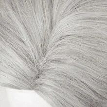 Anime Game Cosplay Grey Synthetic Wig Short Straight Men Fluffy Heat Resistant Wig For Daily Party - Light Grey - View 7