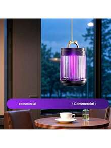 SOKANY USB Powered Mosquito Repellent Lamp - Purple Light, Desktop + Wall Mount Dual Use. UV Light Attracts Mosquitoes, 360° Wide Angle Silent Protection, Protects Sleep, Essential For All Seasons, Mosquito Repellent Device. - Black - View 9