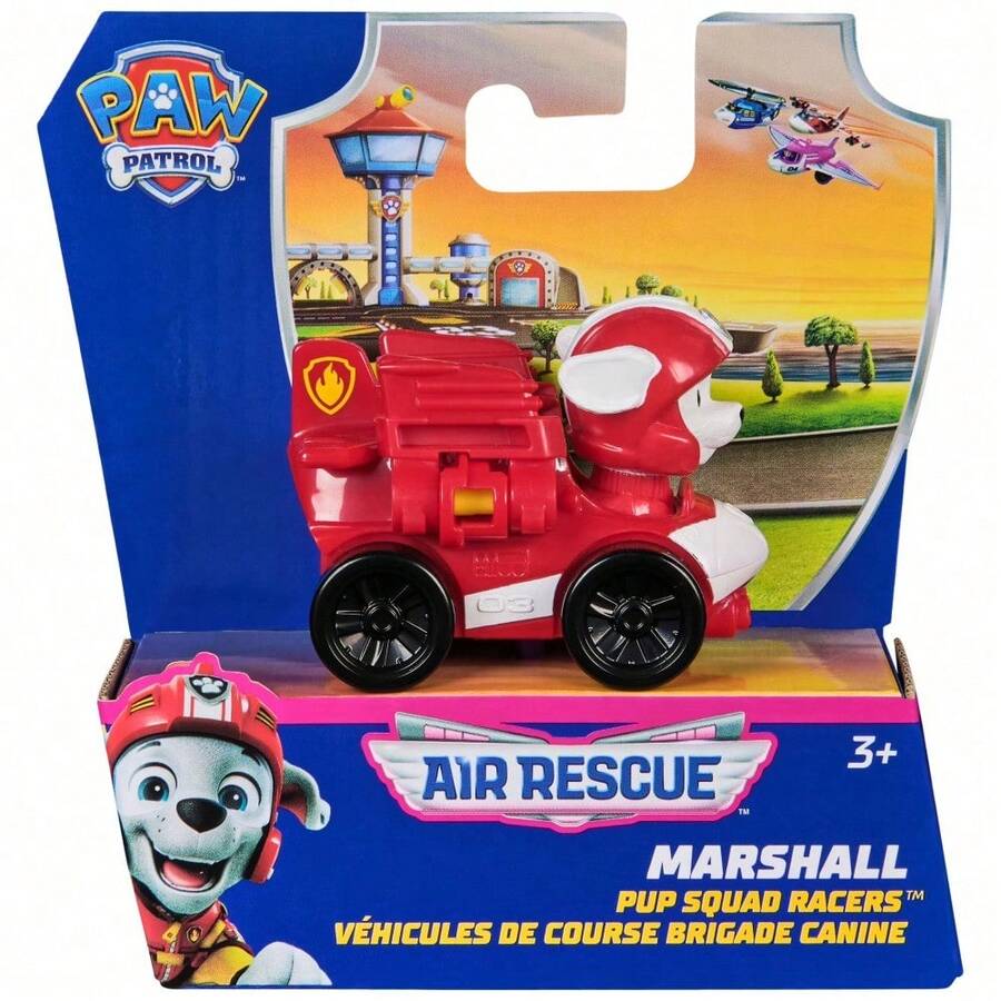 Spin Master Air Rescue 6件套小狗賽車玩具組,包含 Archie、Mao Mao、Tian Tuan、Xiao Li、Rocky 和 Zuma,適合 3 歲及以上男孩女孩 - MARSHALL - 查看 1