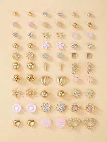 30 pares de pendientes con diseñde árbol y flores para San Valentí, mamá, madre,íde la Madre, regalo - Multicolor 8 - Ver 6