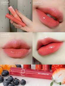 Rom&nd Romand JUICY LASTING TINT 09# LITCHI CORAL，水光亮澤妝效，保濕持久，不褪色不沾杯，輕盈舒適，適合新手日常使用，K-Beauty 韓系彩妝，Olive Young，禮物 - 09# LITCHI CORAL - 查看 2