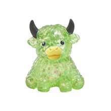 1/2/4pcs Glitter Crystal Highland Cow Squishy Finger Toy, Soft Slow Rebound Stress Ball, Cute Sensory Squeeze Toy For Kids And Adults, Anxiety Relief Desk Decor, Party Favor, Classroom Prize, Gift Bag Filler, Random Color - Multicolor - View 5