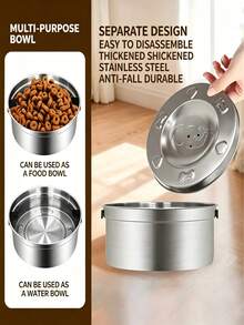 Floating Stainless Steel Pet Water Bowl With Anti-Spill And Anti-Splash Design For Dogs And Cats - 1.2L - View 3