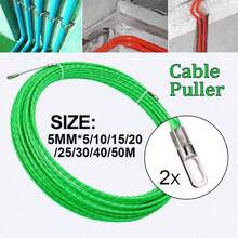 4.5mm Cable Puller Polyester Fish Tape POM Fiber Optic Conduit Rod Wall Cable Guide Tool, 5/10/15/20/25/30/50M - Green - View 3