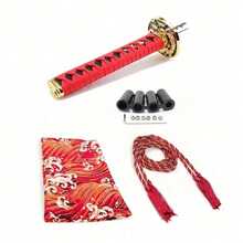 Pomo de palanca de cambios estilo espada samurai JDM de 200mm/150mm - Collarín y adaptador universal a prueba de polvo para bota de palanca de cambios, compatible con la mayoría de autos con transmisión manual, compatible con , , Subaru, palanca de cambios estilo racing - A - Ver 11