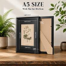 Mosearon 1pc 12x16 Photo Frame, A5 Photo Frame, A4 Poster Frame, A3 Wooden Photo Frame, Vintage Home Decor, Room Decor, Wall Decor, Gift For Friends, Made Of Artificial Board And Shatter-Resistant Organic Glass - Wooden Photo Frame - View 8