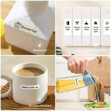 Niimbot Label Sticker 8-15mm Mini Portable White Waterproof Anti-Oil Thermal Label Adhesive Label For Home/Commerical Compatible D110/D11/P15/ Mini Portable Label Maker For Barcode Price Tag Jar Labeling - View 5