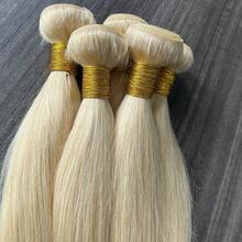 BINF 613直髮束 金色直髮巴西處女人髮接髮 女用日常使用 雙層髮束 不掉髮 - S613 - 查看 5