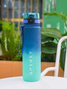 1pc 600ml/26oz Gradient Drinking Cup With Time Scale, 4 Colors Available, Minimalist & Elegant Design, With Handle Strap For Easy Carrying, Compact Size Fits In Backpack Pockets, Caution Fragile, Suitable For School, Outdoor Sports, Running, Fitness, Daily Commute, Travel, And Everyday Use - Multicolor - View 19