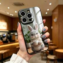 手机壳:适配 iPhone17 16 15 14 13 12 11 proPro Max系列 兎子のカフェタイム 男女高级感 - ホワイト - チェックする 2