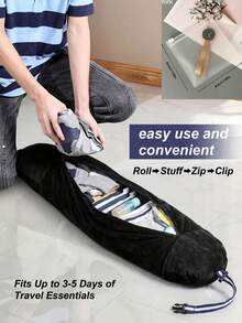 Adjustable U-Shaped Travel Pillow, Portable With Zipper Storage Bag And Shoulder Strap, Suitable For Car, Train, Office, Airplane, Ideal For Long Flights, Business Trips, Commuting, Vacation, Home Rest And Sleep Aid. Multiple Colors Available, Comfortable And Practical Travel Accessory Gift, Perfect For Mother's Day, Father's Day, Graduation Season And Travel Season. - Multicolor - View 12