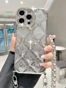 Silver Phone Case and Lanyard