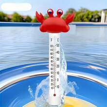 Termómetro flotante blanco multifunción para temperatura de agua y aceite, medidor de temperatura flotante específico para piscina - A - Ver 3