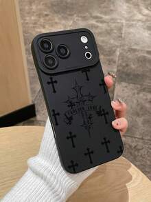 哥德風深色復古宗教符號十字鏡頭保護黑色手機殼，適用於 iPhone 和 Galaxy，手機殼，Case 17 Pro Max，保護殼，耶穌手機殼，適用於 iPhone 15 手機殼，適用於 iPhone 16 Pro Max 手機殼，適用於 iPhone 16 手機殼，適用於 iPhone 14 手機殼，適用於 iPhone 15 手機殼，適用於 iPhone 16 Plus 手機殼，Galaxy 手機殼，適用於 iPhone 18 Pro，適用於 iPhone 18 Pro Max - 彩色 - 查看 6