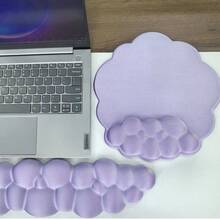 Cloud Wrist Rests & Ergonomic Mouse Pads, Cloud Keyboard Wrist Rests With Non-Slip Base, Foam Wrist Cushions For Keyboard & Mouse, Ideal For Typing, Gaming & Office Use - View 6